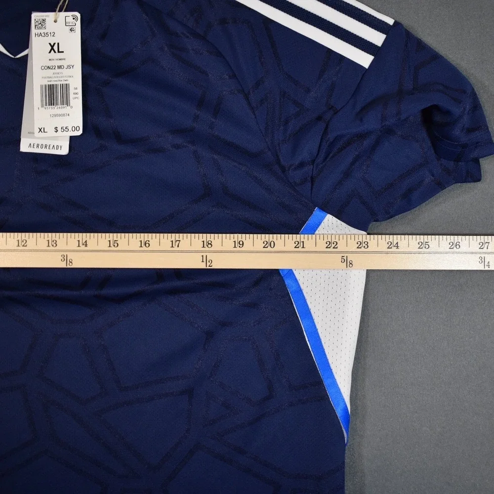 Adidas Soccer|Futbol Condivo 22‎ Jersey Training Top Navy Blue X-Large Textured